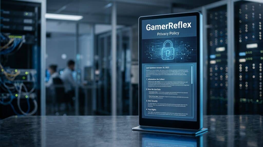 GamerReflex privacy policy layout verification banner