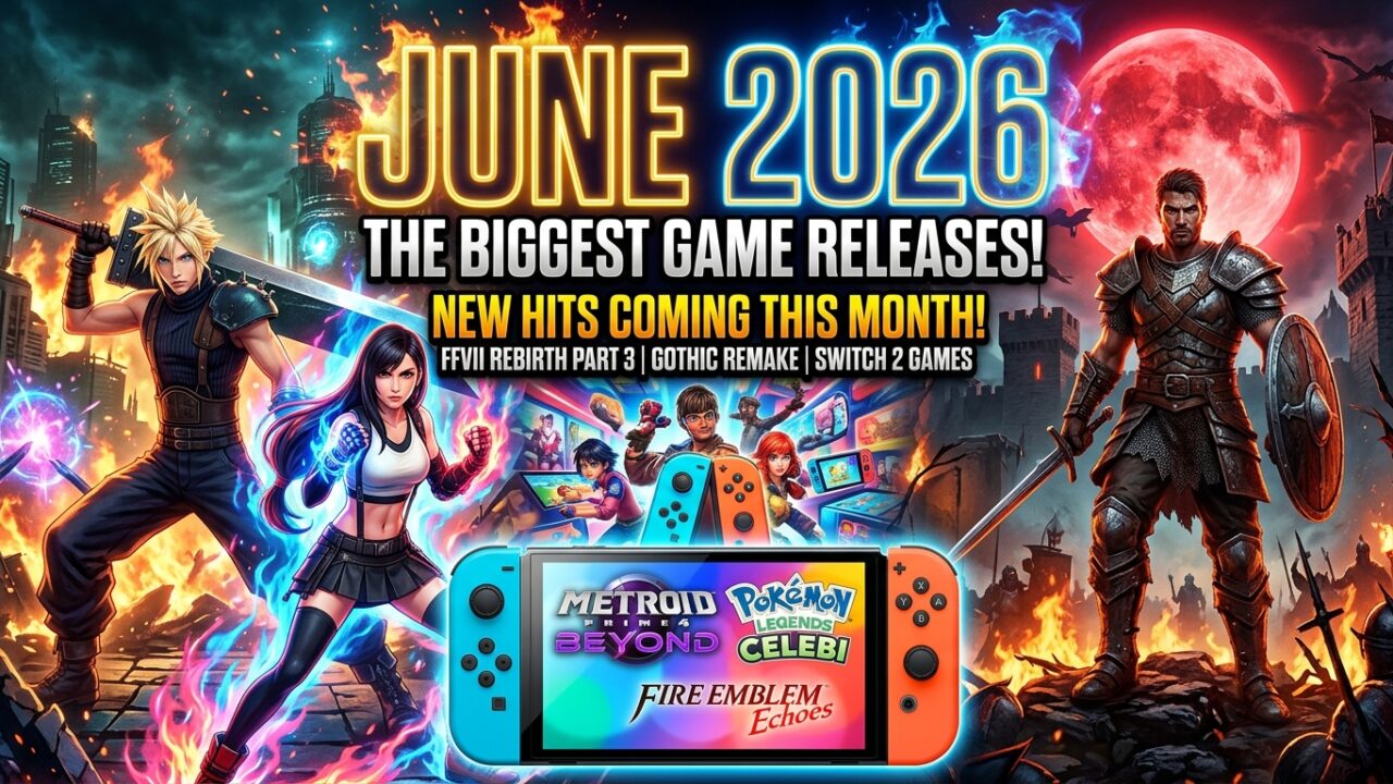 Biggest new games releasing in June 2026 on PC PS5 Xbox and Switch 2