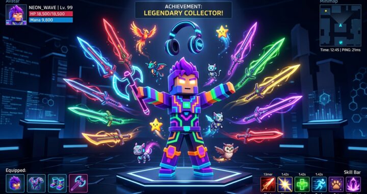 Roblox promo codes menu displaying a customized avatar holding rare free items