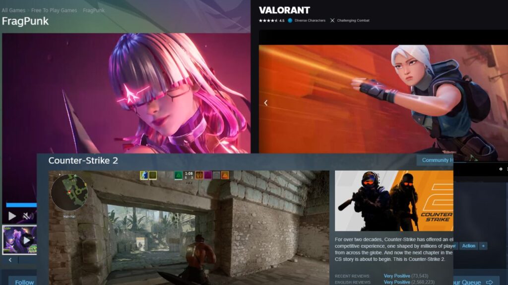 FragPunk vs Valorant vs CS2